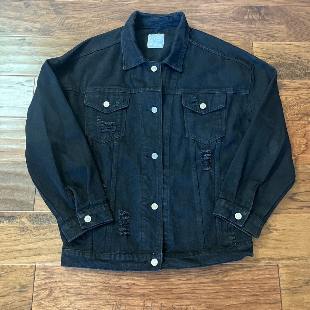 “O & O Denim-Wear” Black Denim Jacket.